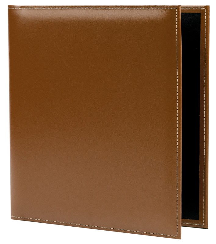 Ordner DIN A5 | Echtleder | CAMBRIDGE hellbraun